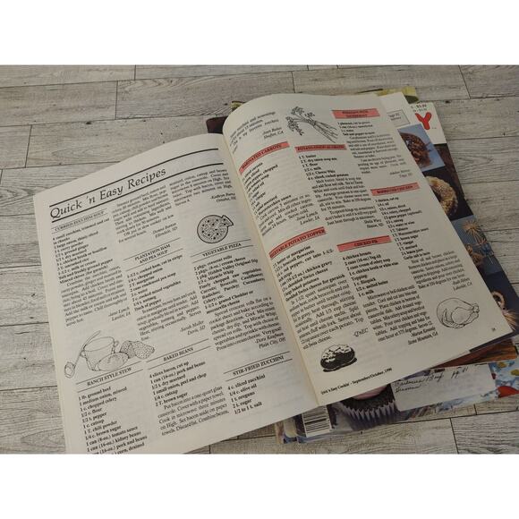 Lot of 7 QUICK N EASY Country Cookin - Cooking Cookbook Magazines - Vtg 1990-93 - Picture 5 of 10